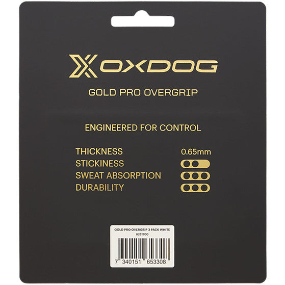 Oxdog Gold Pro Overgrip – 3 Pack